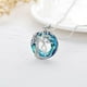 thumbnail image 3 of Collar HESHPAWS Tree of Life con Inicial A-Z Azul, 3 of 3