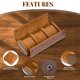 thumbnail image 3 of Funda de viaje Watch Roll ROSELLE para hombre y mujer, 3 relojes, 3 of 7
