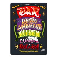 Genérico - Cuadro Quincho Pilsen Cumbia Y Rock 40X30 Cm