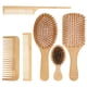 thumbnail image 1 of Juego de cepillo y peine de paleta de bambú para el cabello, natural, ecológico, sin madera, reduce el frizz y masajea el cuero cabelludo fino, largo y rizado, para mujeres, hombres y niños., 1 of 7