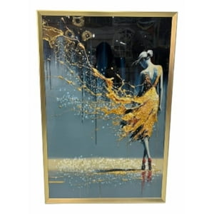 Genérico - Cuadro Decorativo Arte Abstracto Elegancia Adorno Pared Jhn