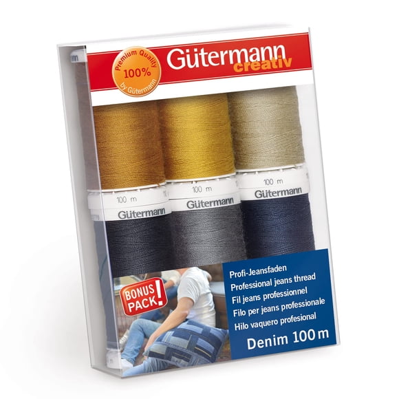 Thread Gutermann Denim 6 SPLS Denim Multicolor 100 m