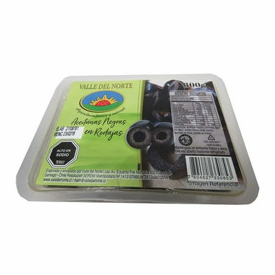 Aceitunas Negras En Rodaja 300 G Valle Del Norte