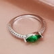 thumbnail image 4 of Funky Trendy Ring, Water Drop-Shaped Emerald Green Zirconia Ring, Exquisite Men's Accessory Jewelry Ornament For Daily Wear For Banquet Party Holiday Birthday Anniversary Gift, 4 of 4