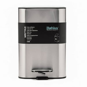 Wakeshome - Cubo De Basura De Acero Inoxidable 5 Litros Basurero Hogar Plateado