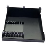 Ioensy - Organizador De Bandeja Para Cortapelos, Práctica Caja De Herramientas De Peluquero Para Uso Doméstico, Estilistas De Salón, Color Negro