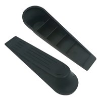 Genérico - Pack 2 Topes Tipo Cuña Para Puerta Negro