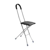 Ioensy - Asiento De Bastón Plegable, Silla De Bastón Con Mango Cómodo Para Acampar, Personas Mayores