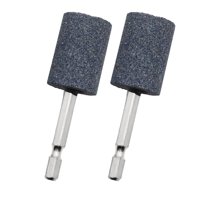 Magideal - 2 Piezas De Broca De Cabeza De Muela, Broca De Pulido De 6,35Mm, Broca De Rueda Hexagonal Para Pulido, Rodamientos De Maquinaria De Gemas De Metal , Cilíndrico 79Mm