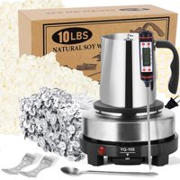 Kit Para Hacer Velas Saeuyvb Con Fundidor De Cera, 4,5 Kg De Cera De Soja