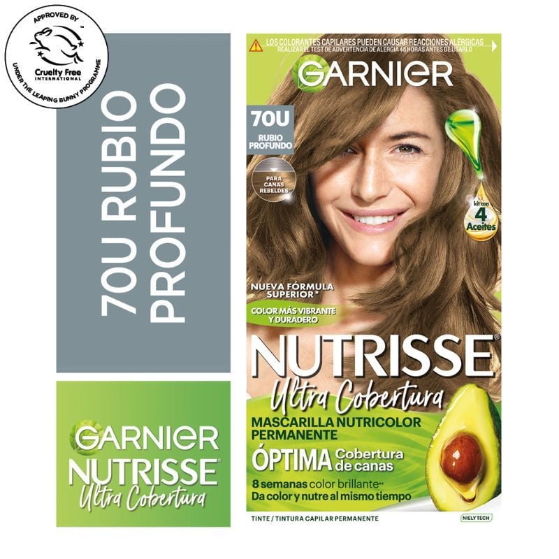Nutrisse - Coloración Cabello 70 Rubio Profundo