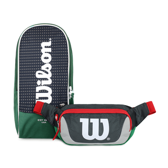 Pack Wilson Botinero para zapatos Manchester + Banano Delta verde-Gris
