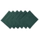 thumbnail image 1 of Juego de servilletas DII de algodón verde oscuro liso, 20 x 20 cm (6 piezas), 1 of 7