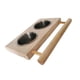 thumbnail image 5 of Plato De Alimentación Para Pájaros, Soporte De Percha De Madera Para Cacatúas, Tortolitos, Conures, 5 of 5