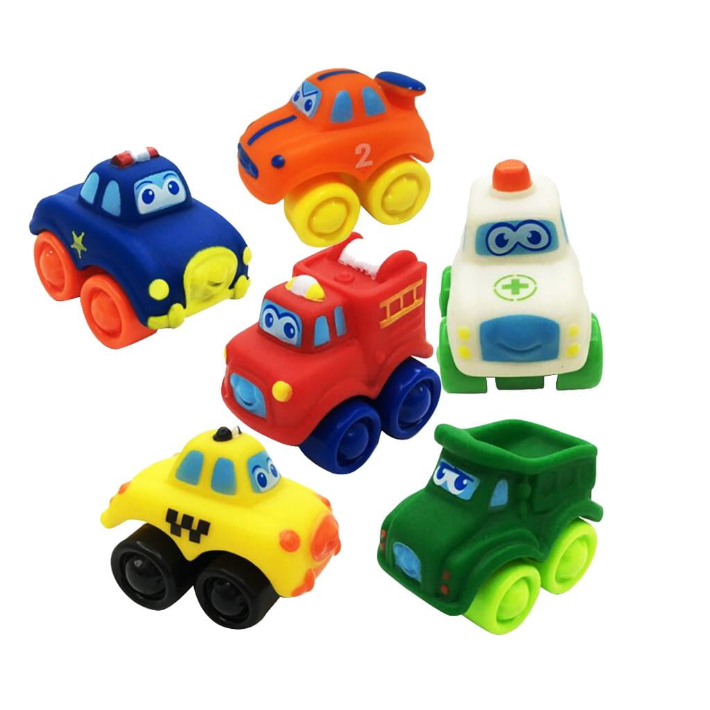 Juguete educativo educativo del juguete del vehiculo del coche modelo del plastico de los ninos de los ninos de 6 pedazos