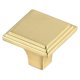 thumbnail image 4 of Perillas Cuadradas para Cajones Decorativas Wilow 1 Dorado Cepillado (x10), 4 of 6