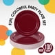 thumbnail image 2 of Set de 100 platos de papel desechables, exquisitos, color burdeos, 2 of 6