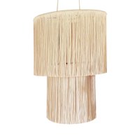 Magideal - Pantalla De Lámpara Colgante De Macramé, Pantalla De Lámpara Con Adornos Bohemios Tejidos A Mano, Funda De Lámpara Colgante Para Dormitorio, Habitació 30Cmx70Cm