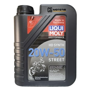 Liqui Moly - Aceite De Moto 20W50 Full Sintético Liquimoly 4T 1L Original Negro