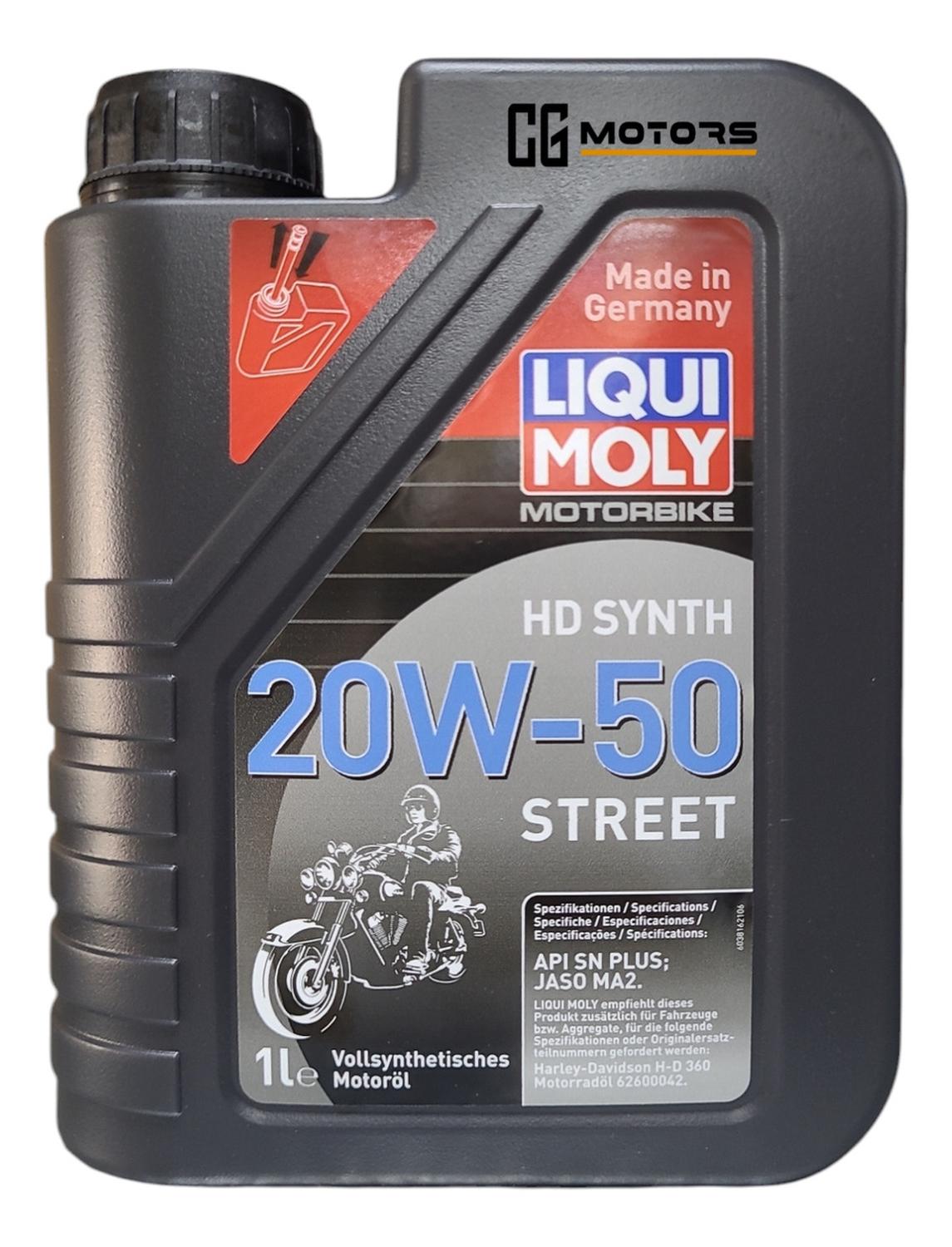 Liqui Moly - Aceite De Moto 20W50 Full Sintético Liquimoly 4T 1L Original