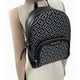 thumbnail image 3 of Mochila Michael Kors Womens Jaycee MD Zip Pocket Jacquard Backpack Bag Metallic Black Silver 35F4S8TB2J-001, 3 of 3
