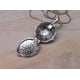 thumbnail image 4 of Medallón de apertura de plata antigua con diseño de vampiro inspirado en la televisión, 4 of 7