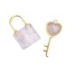 thumbnail image 4 of Juego De Colgante De Collar Con Llave De Pareja, Llave En Forma De Corazón Para Viajes En La Calle, Cumplea?os, Blanco, 4 of 5