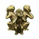 thumbnail image 1 of Estatuilla de tres monos, estatuas de animales, ornamento dorado, ver, no hablar, no oír, no mal, esculturas hechas a mano para decoración de, 1 of 5