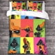 thumbnail image 3 of Juego de funda nórdica con estampado 3D de Daffy Duck de Entemah, juegos de ropa de cama con cierre de cremallera oculto, funda de edredón de poliéster de microfibra con diseño de anime para, 3 of 3