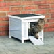 thumbnail image 2 of Caseta Para Gatos Para Exteriores Resistente A La Intemperie Con Suelo Elevado Gris, 2 of 5