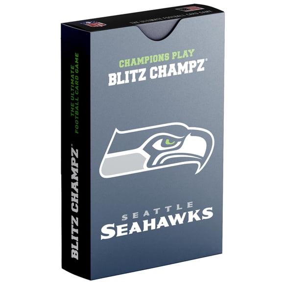 Juego de cartas Blitz Champz Seattle Seahawks NFL para niños mayores de 7 años