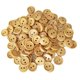 thumbnail image 3 of 100pcs vintage 2 agujeros botones de madera para coser scrapbooking marrón oscuro 15mm, 3 of 5