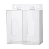 Magideal - Dispensador De Guantes Acrílicos De Guante Desprendimiento De Guantes Transparentes Monta De Pared O Estante De Guantera De Mesa Para Múnis De Cabello 2 Cuadrículas