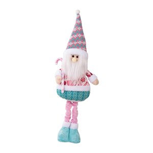 Magideal - Adorno Navideño De Muñeca Navideña, Dibujo Animado, Coleccionable, Muñeca, Figura Navideña De Pie Para Decoración Navideña De Fiesta De Año Nuevo En E Muñeco De Papá Noel