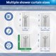 thumbnail image 4 of Cortina de ducha CLOROX 2 en 1 para baño, tela duradera, azul, 72 x 72, 4 of 8