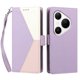 thumbnail image 3 of Funda Cartera Tricolor para Huawei Pura 80 Pro con Ranuras, Morado, 3 of 6