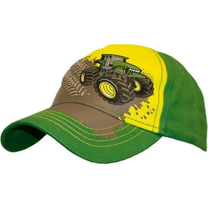 Gorra De Béisbol John Deere Para Niños, Verde/Amarilla, Para Niños Pequeños Y Grandes