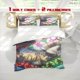 thumbnail image 1 of 3pcs Kingdom Hearts Stained Glass Print Three Piece bedding Soft Duvet Cover And Two Pillowcases, 1 of 5