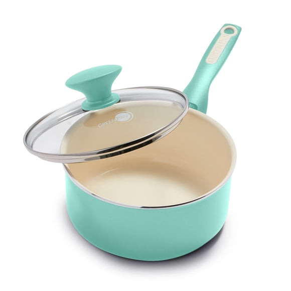 Cacerola GreenPan Rio Healthy de cerámica antiadherente de 2 litros con tapa