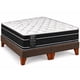 thumbnail image 3 of Base de Cama de 2 Plazas + Colchon Mery Desing 2 Pilow - Café, 3 of 6