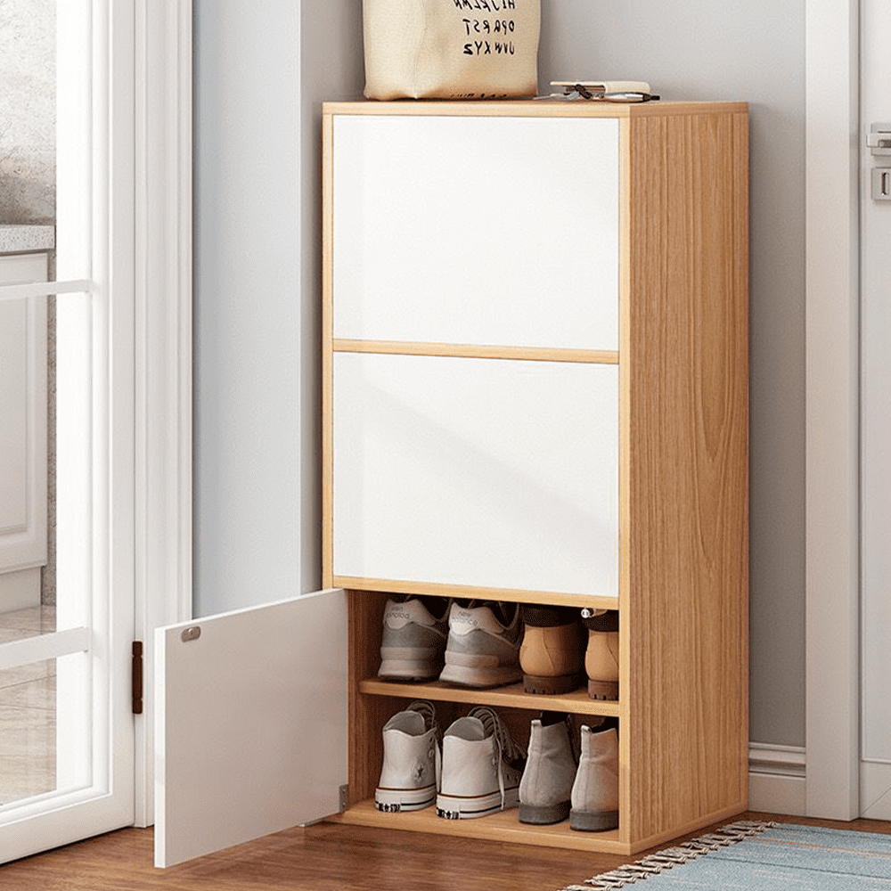 Tienda El Garage - Zapatero Organizador 3 Puertas 6 Niveles Nogal Claro Zt9