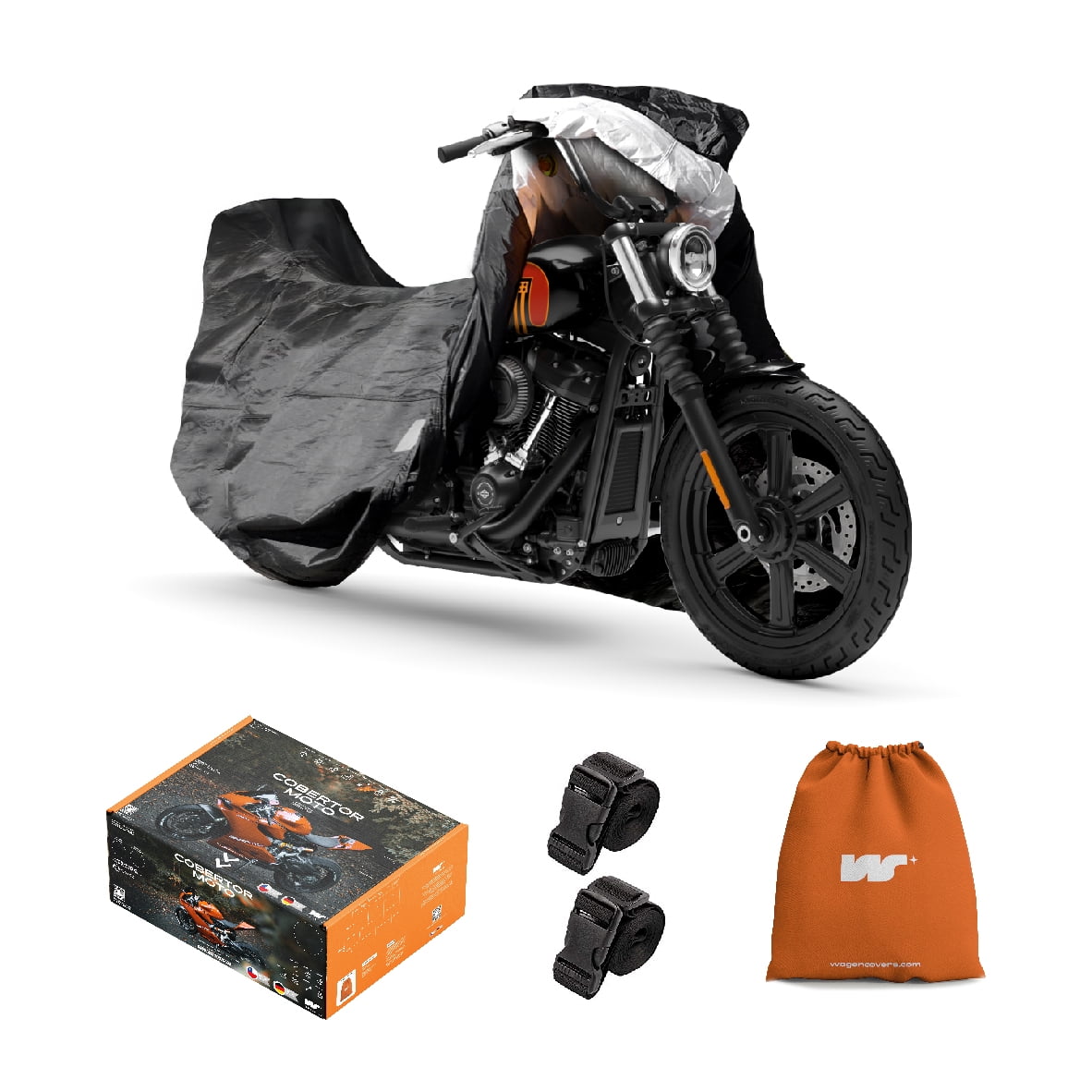 Cwagen - Cobertor Funda De Moto Wagen Covers Talla L Sin Top Case