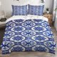 thumbnail image 1 of Traditional Azulejos Geometric Floral Themed Bedding Set Including Duvet Cover And Pillowcases. Soft And Comfortable, 1 of 5