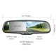 thumbnail image 3 of Espejo retrovisor Master Tailgaters 27 cm con LCD de 4,3 ", 3 of 8