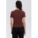 thumbnail image 3 of Polera Mujer Rib Crop Lisa Café, 3 of 4