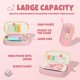 thumbnail image 3 of Estuche SUNEE de 23 cm A‑Pink Kawaii de gran capacidad, 3 of 8