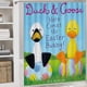 thumbnail image 5 of Pato y Ganso-theme 4-Piece Shower Curtain Set with Rugs, Waterproof Bathroom Decor Set Includes Bath Mat, U-Shaped Rug, Toilet Lid Cover and Curtain with Hooks, 5 of 6