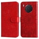 thumbnail image 5 of Funda tipo cartera FOXDOCK para Huawei Nova 8i , diseño girasol en relieve, cuero PU, cierre magnético, soporte y tarjetero, 5 of 5
