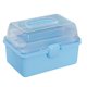 thumbnail image 1 of Organizador Caja De Almacenamiento Organización Del Hogar Cajas De Almacenamiento Transparentes Multifuncionales Azul, 1 of 5
