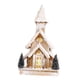 thumbnail image 4 of Iglesia de nieve iluminada de madera para Navidad, escena de nieve en miniatura para Navidad, decoración navideña, 40 x 19 cm, para dormitorio, multiu, 4 of 5
